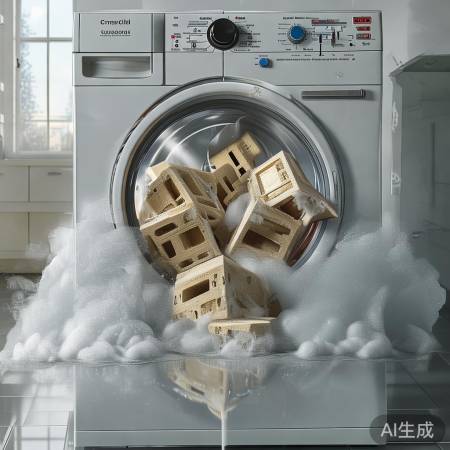 洗衣机里洗空心砖？这样做行吗？
