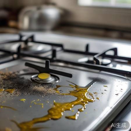 燃气灶定期清洁，护弹簧垫