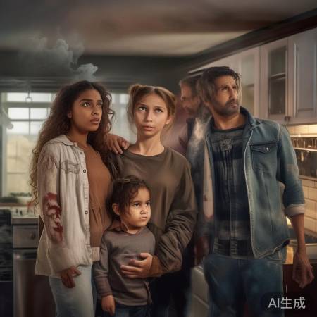 燃气灶熄灭后通风，保安全！