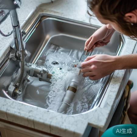 检查水管和洗衣粉