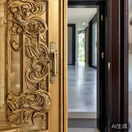 定制独特真铜门
