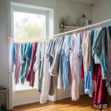 晾晒衣物，通风防皱