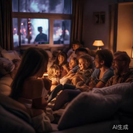 “适度看电视,享受生活时光”