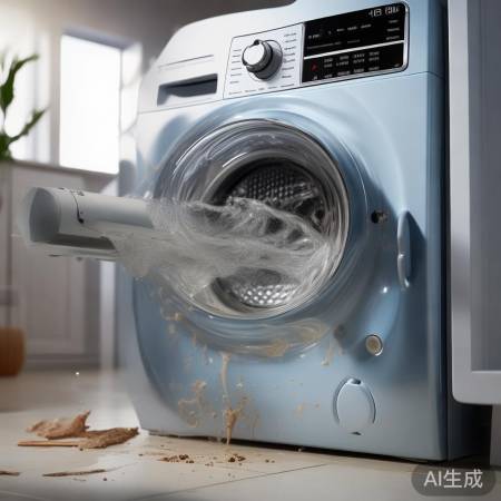 洗衣机排水管勿挤压