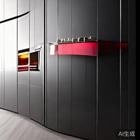 厨房配色协调，活力点缀。