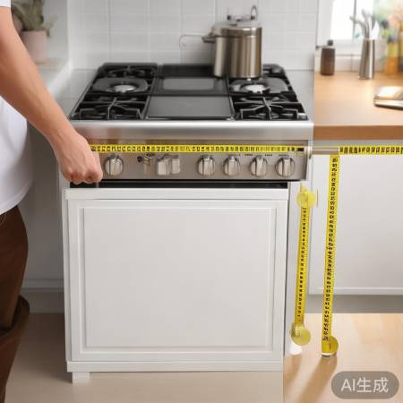 “测量厨房尺寸,确保消毒柜宽敞