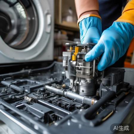 倍科洗衣机预约登记中心交流←自动洗衣机进水阀拆装教程