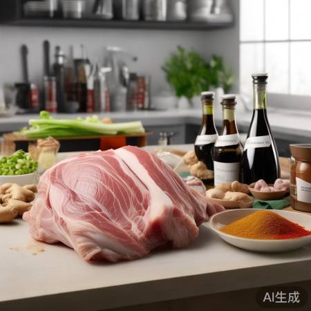 食材准备:肘子及调料