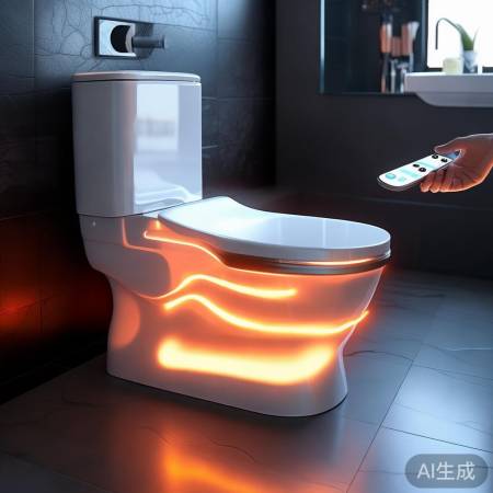 智能马桶盖板，温暖除臭遥控