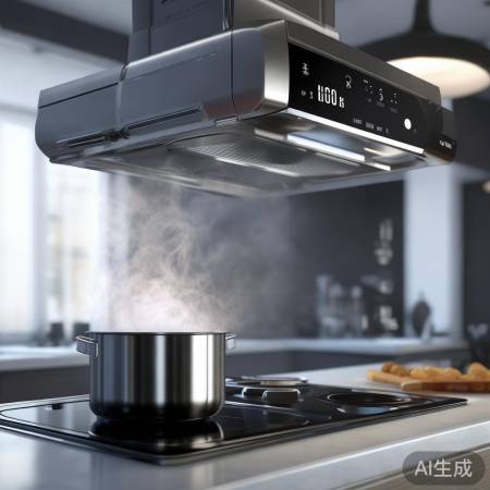 “美的油烟机,定时关机告别烦恼