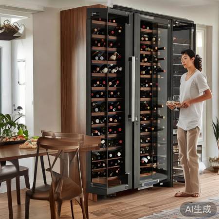 餐边酒柜,尺寸需量定