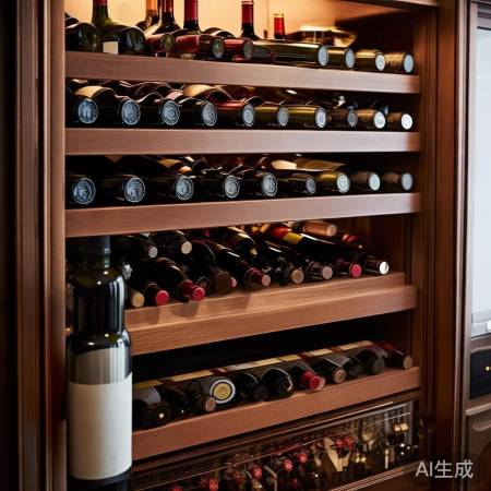 红酒柜斜放尺寸揭秘