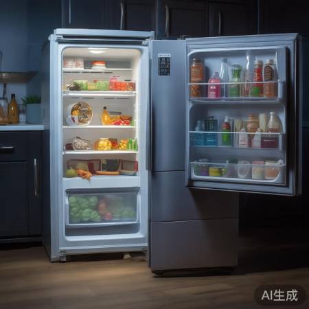 冰箱嗡嗡声,检查温度与食物量
