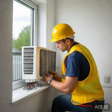 安装空调,注意安全