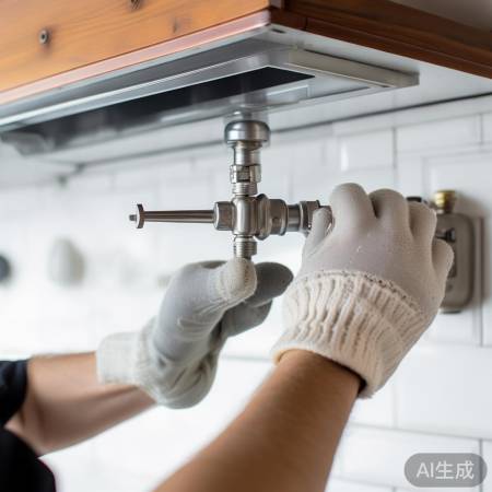 “安装新烟管,检查稳固”