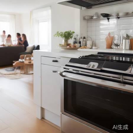 燃气灶简约大方，易清洁