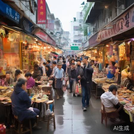 繁华二手市场，人潮涌动