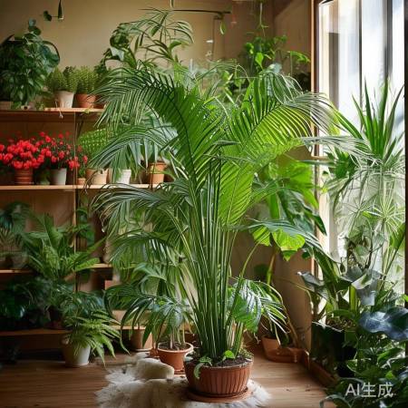 室内植物美化环境，净化空气